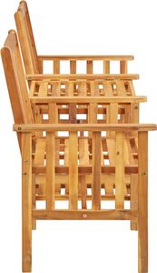 Elior Zestaw drewnianych mebli ogrodowych Malter - brązowy 3