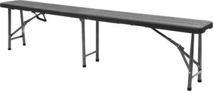 Elior Zestaw czarnych ławek ogrodowych - Estella 5