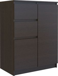 Elior Minimalistyczna komoda Velda 2X - wenge 1