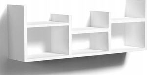 Elior Biała minimalistyczna półka ścienna - Lorea 1