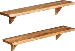 Elior Zestaw drewnianych półek ściennych - Clive 3X 1