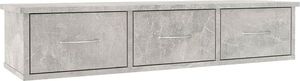 Elior Półka ścienna z szufladami Toss 3X - szarość betonu 1