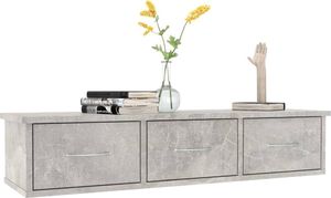 Elior Półka ścienna z szufladami Toss 3X - szarość betonu 4