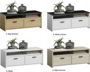 Elior Biała szafka rtv pod telewizor - Afans 4