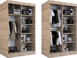 Elior Szafa przesuwna w odcieniu dąb sonoma 120 - Palmira 3X 6