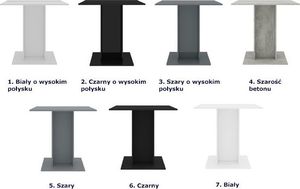 Elior Szary stół z połyskiem - Marvel 4