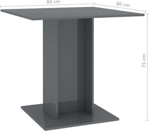 Elior Szary stół z połyskiem - Marvel 8