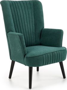 Elior Zielony welwetowy fotel wypoczynkowy - Bovi 1