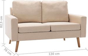 Elior 2-osobowa kremowa sofa - Eroa 2Q 5