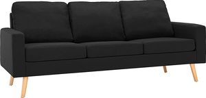 Elior 3-osobowa czarna sofa - Eroa 3Q 1