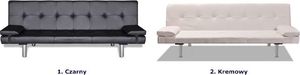 Elior Czarna kanapa rozkładana z Wally 3