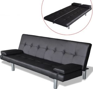 Elior Czarna kanapa rozkładana z Wally 4