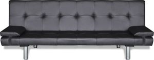 Elior Czarna kanapa rozkładana z Wally 9