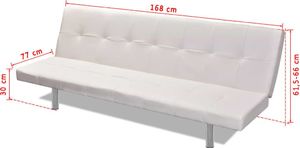 Elior Kremowa kanapa rozkładana z Wally 11