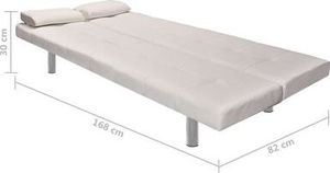 Elior Kremowa kanapa rozkładana z Wally 12