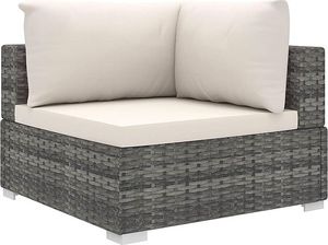 Elior 4-częściowy szaro-kremowy zestaw wypoczynkowy do ogrodu - Begi 4A 6