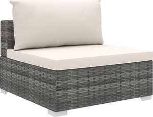 Elior 4-częściowy szaro-kremowy zestaw wypoczynkowy do ogrodu - Begi 4A 7