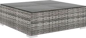 Elior 4-częściowy szaro-kremowy zestaw wypoczynkowy do ogrodu - Begi 4A 9