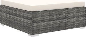 Elior 4-częściowy szaro-kremowy zestaw wypoczynkowy do ogrodu - Begi 4A 10