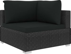 Elior 4-częściowy czarny zestaw wypoczynkowy do ogrodu - Begi 4A 11