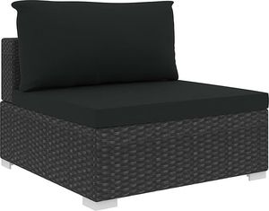 Elior 4-częściowy czarny zestaw wypoczynkowy do ogrodu - Begi 4A 4