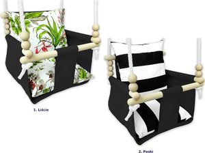 Huśtawka Elior Wodoodporna huśtawka kubełkowa dla dzieci liście - Ritex 3