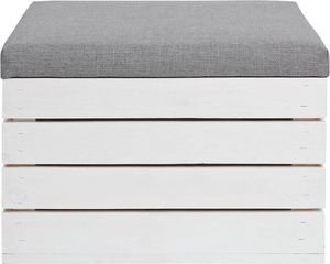 Elior Biała drewniana skrzynia z siedziskiem Alva 2X- 38 kolorów 4