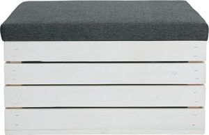 Elior Biała sosnowa skrzynia z siedziskiem Alva 3X- 38 kolorów 4