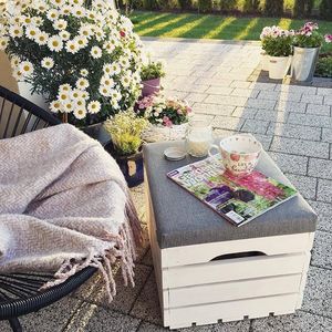 Elior Biała skrzynia z siedziskiem Alva 4X- 38 kolorów 10