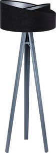 Lampa podłogowa Lumes Czarno-antracytowa welurowa lampa stojąca - EXX252-Diora 1