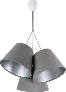 Lampa wisząca Lumes Szaro-srebrna lampa wisząca stożki - EXX68-Botina 1