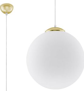 Lampa wisząca Lumes Biało-złota szklana lampa wisząca 40 cm - EXX233-Ugi 1