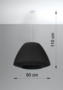 Lampa wisząca Lumes Czarny nowatorski żyrandol nad stół - EXX223-Belinda 6