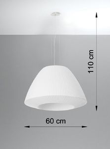 Lampa wisząca Lumes Biały nowoczesny żyrandol nad stół - EXX223-Belinda 5