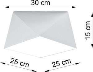 Lampa sufitowa Lumes Biały geometryczny plafon - EX589-Hexi 4