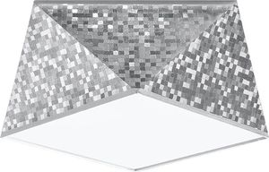 Lampa sufitowa Lumes Srebrny plafon geometryczny - EX589-Hexi 1