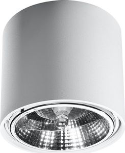 Lampa sufitowa Lumes Biały nowoczesny plafon LED tuba - EX655-Tiubo 1