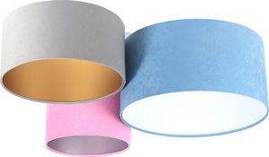 Lampa sufitowa Lumes Kolorowy potrójny plafon z abażurami - EXX57-Monis 1