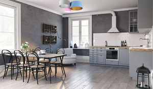 Lampa sufitowa Lumes Kolorowy welurowy plafon z abażurami - EXX60-Hores 2