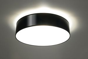 Lampa sufitowa Lumes Czarny okrągły plafon sufitowy - EXX215-Arens 5