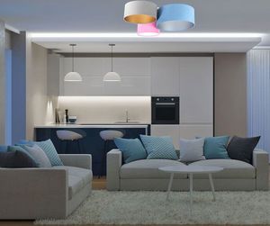 Lampa sufitowa Lumes Kolorowa plafoniada do sypialni - EXX62-Niva 2