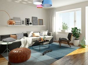 Lampa sufitowa Lumes Kolorowa plafoniada do salonu - EXX62-Niva 2