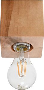 Lampa sufitowa Lumes Drewniany kwadratowy plafon loftowy - EX638-Abes 1