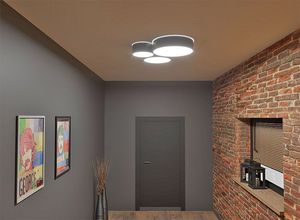 Lampa sufitowa Lumes Biały nowoczesny plafon sufitowy - EXX215-Arens 2