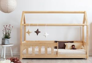 Elior Drewniane łóżko dziecięce domek - Rikko 90x140cm 1