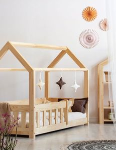 Elior Drewniane łóżko dziecięce domek - Rikko 90x140cm 3