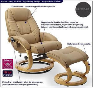 Profeos Fotel do salonu podgrzewany z masażem - Keltis 2