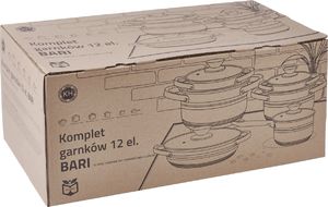Konighoffer Zestaw garnków Konighoffer Bari 12 el. indukcja 16