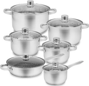 Tadar Zestaw garnków INOX Tadar Bahama 12el indukcja 1