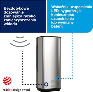 Dozownik do mydła Tork Tork Intuition Automatyczny dozownik do mydła w piance Stalowy 6